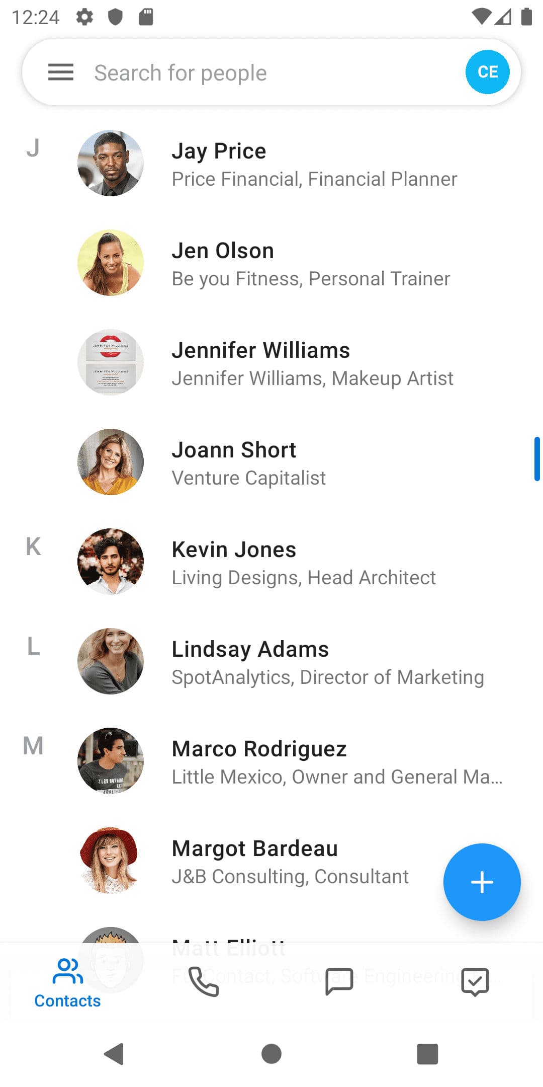 android-uni-contacts-list